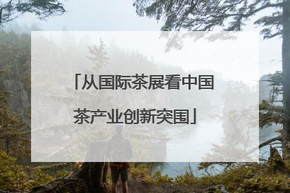 从国际茶展看中国茶产业创新突围